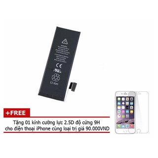 Pin Foxcom iP 6S Plus 2750mAh,cường lực                