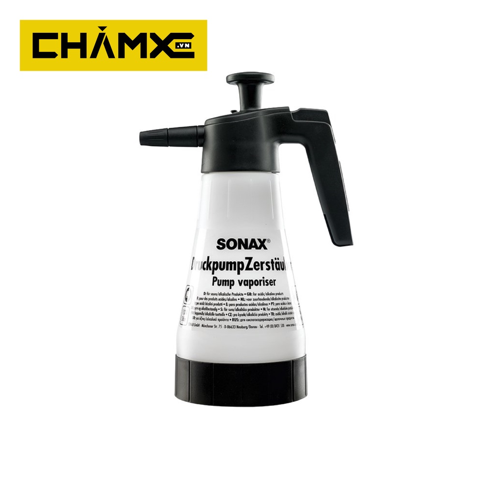 Bình Phun Hóa Chất Rửa Xe Cầm Tay- Sonax Pressure Pump Spray