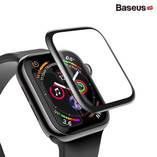 Kính cường lực Full viền 5 lớp chống trầy Baseus Full Screen Curved Tempered Glass dùng cho Apple Watch Series 4 - 40mm