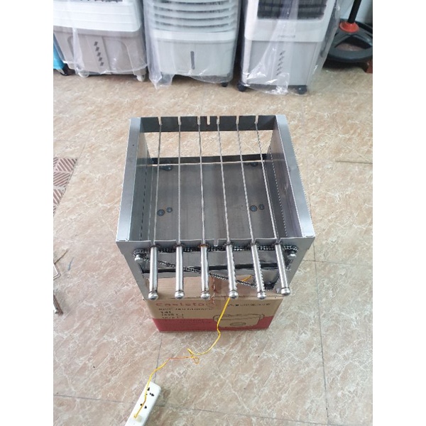 Máy nướng đa năng mini tặng 6 xiên inox . máy 5 xiên