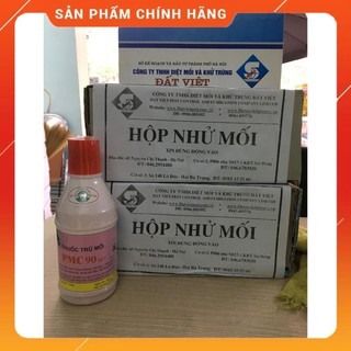 Bộ sản phẩm diệt mối tận gốc gồm 2 hộp nhử mối và 1 lọ thuốc diệt mối PMC 90