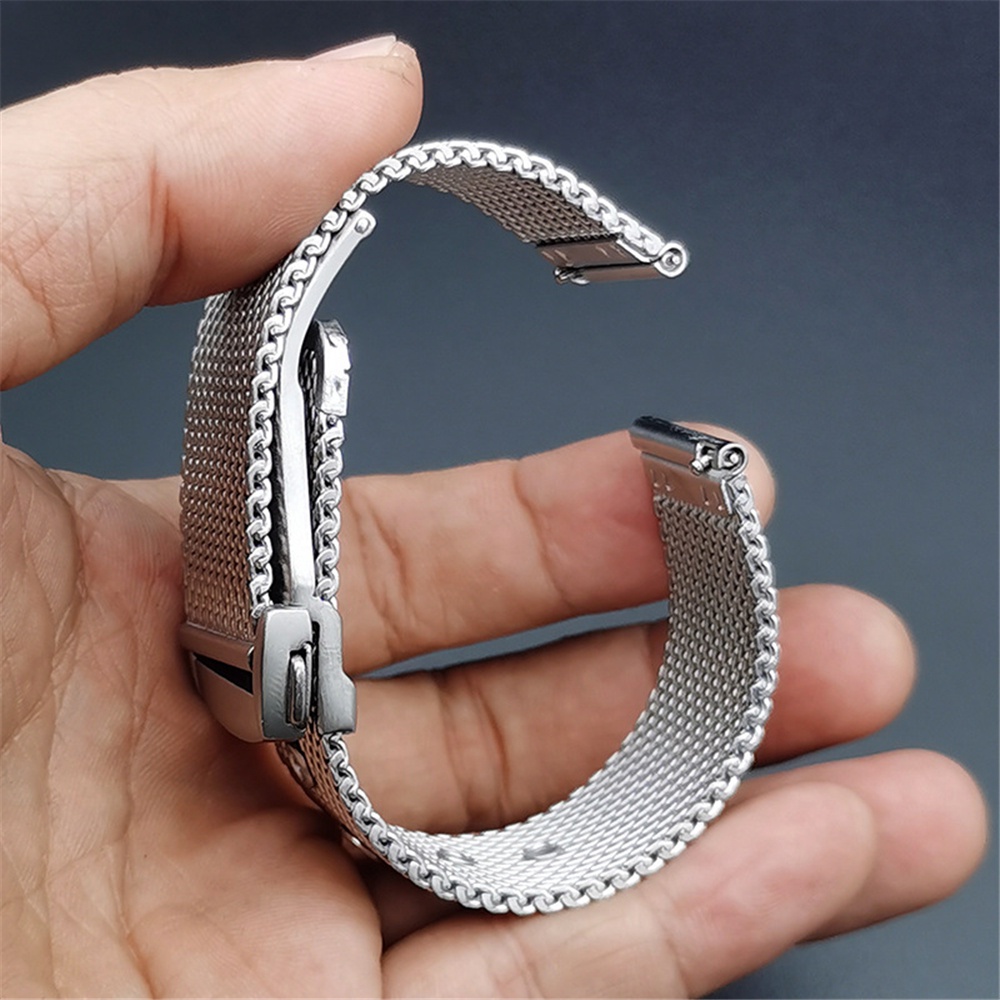 Dây Đeo Tay Thay Thế 20 22MM Bằng Thép Không Gỉ Thông Dụng Cho Đồng Hồ Huawei Samsung Galaxy Garmin Omega Seamaster 007 Etc
