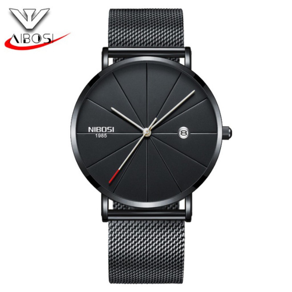 Đồng hồ nam Nibosi 2321 DÂY LƯỚI máy mỏng | BigBuy360 - bigbuy360.vn