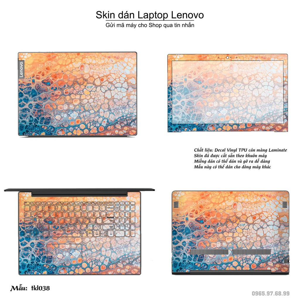 Skin dán Laptop Lenovo in hình thiết kế _nhiều mẫu 6 (inbox mã máy cho Shop)