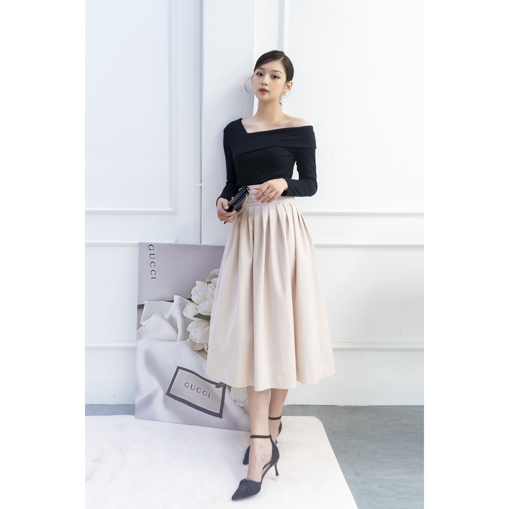 Kelly Skirt - Chân váy xếp ly dáng xòe CẠP CAO MAY GÂN hàng thiết kế by DAO Concep