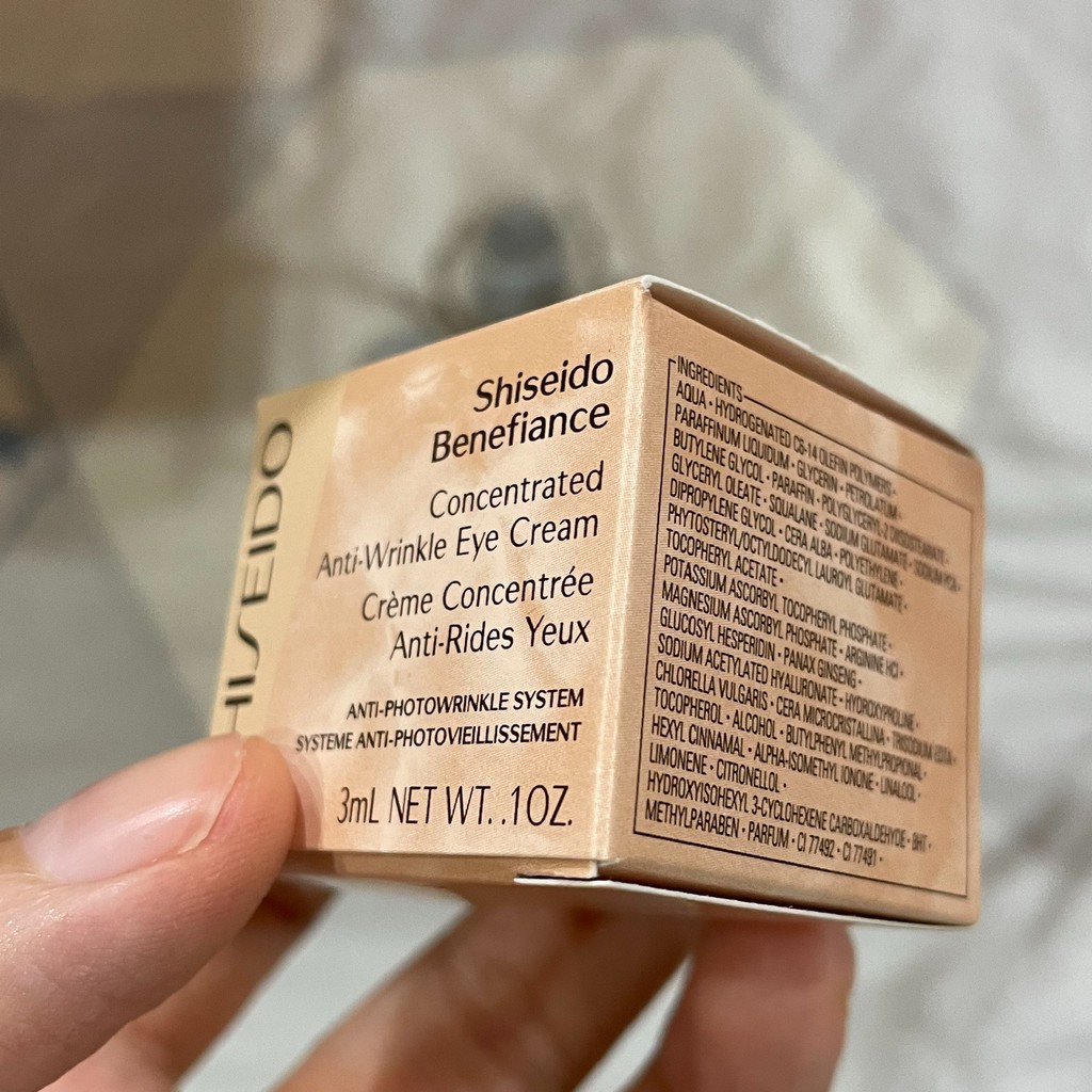 [Sample 3 ml] Kem dưỡng mắt SHISEIDO BENEFIANCE Concentrated Anti-Wrinkle Eye Cream (chỉ bán ở châu Âu) | BigBuy360 - bigbuy360.vn