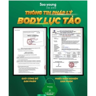 BODY LỤC TẢO SOO YOUNG chính hãng