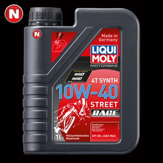 Nhớt Cao Cấp LIQUI MOLY 4T Synth Street Race 10W40 Cho Xe Côn Tay - Đức - 1 Lít