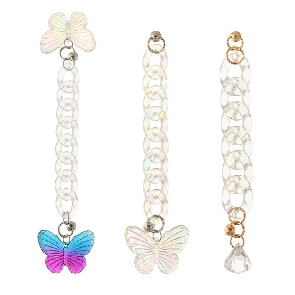 Dây Đeo Trang Trí Điện Thoại Họa Tiết Bươm Bướm DIY