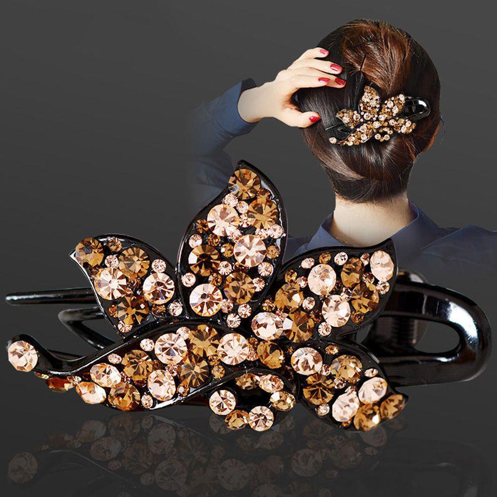 ANEMONE Kẹp Tóc Đính Đá Lấp Lánh Phong Cách Vintage Giá Đỡ