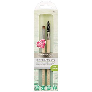Set cọ kẻ và chuốt lông mày Ecotools  Bamboo Brow Shaping Duo