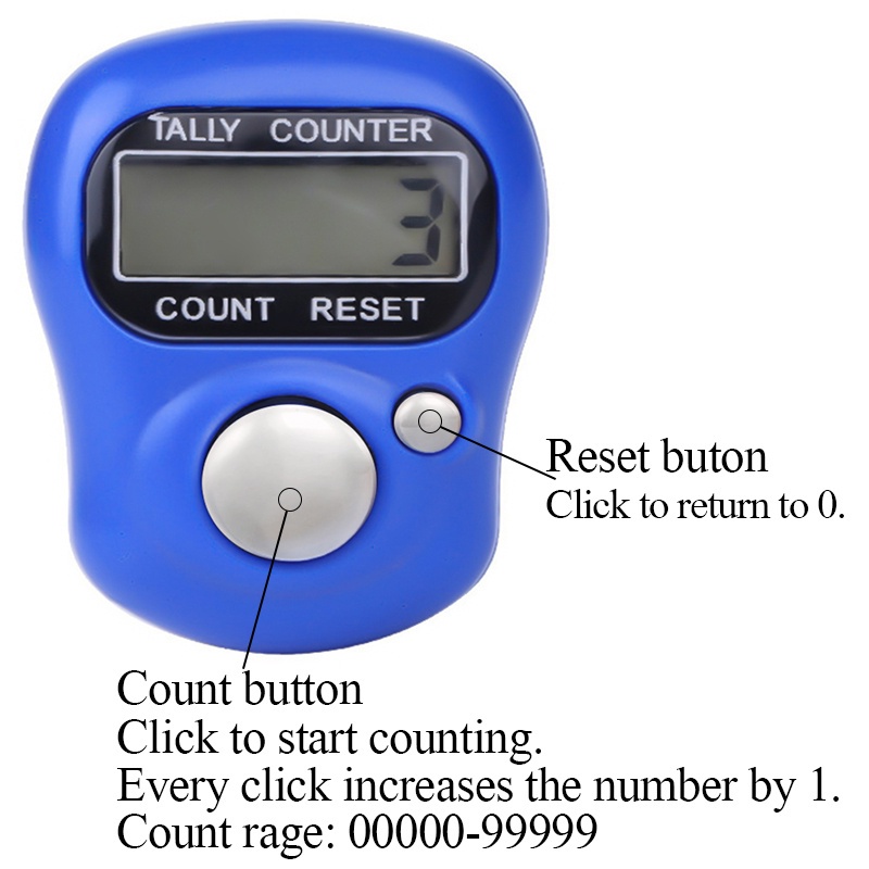 Máy Đếm Đeo Ngón Tay Mini Màn Hình LCD