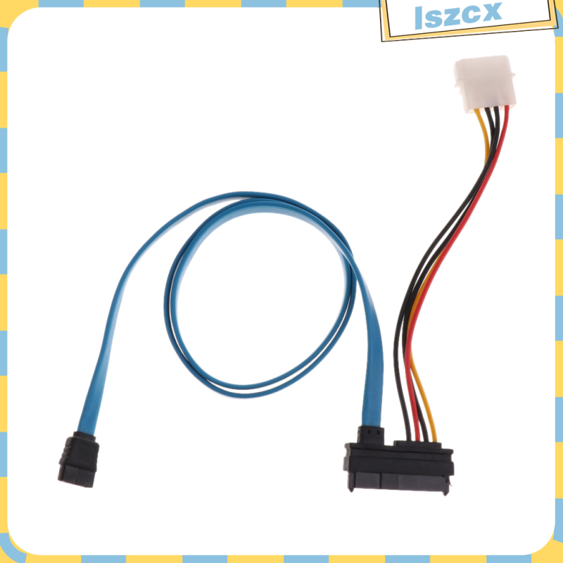 7 Pin SATA Serial ATA to SAS 29 Pin & 4 Pin Cable Male Connector Adapter