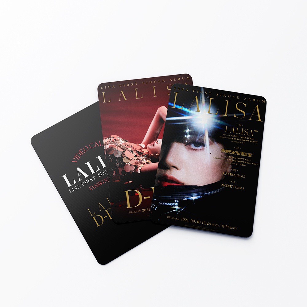 Bộ 55 thẻ ảnh Photocard Lomo Card Lisa Blackpink - LALISA, card bo góc Lisa Blackpink