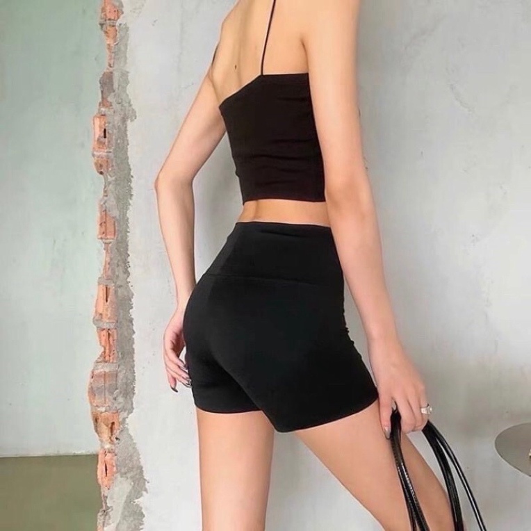 Quần Biker short cạp cao_Quần Biker short đùi ngắn tôn dáng cho mùa hè năng động,trẻ trung chất cotton | BigBuy360 - bigbuy360.vn