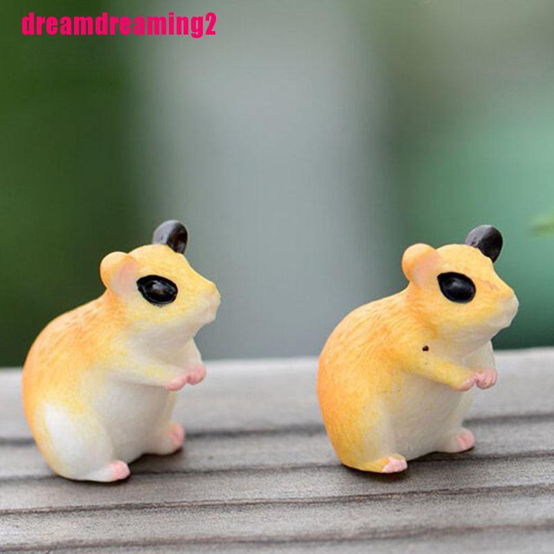 Mô Hình Chuột Hamster Mini Xinh Xắn Dùng Trong Trang Trí