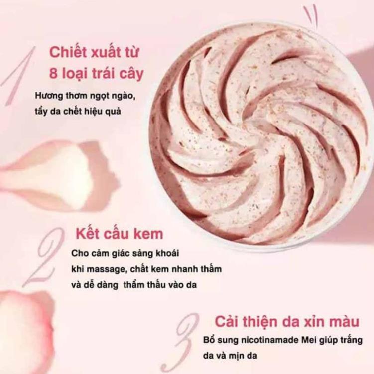 Tẩy Tế Bào Chết, Tẩy Da Chết Body  Đào HONEY PEACH FENYI Tẩy Sạch Sâu và Trắng Da SAM