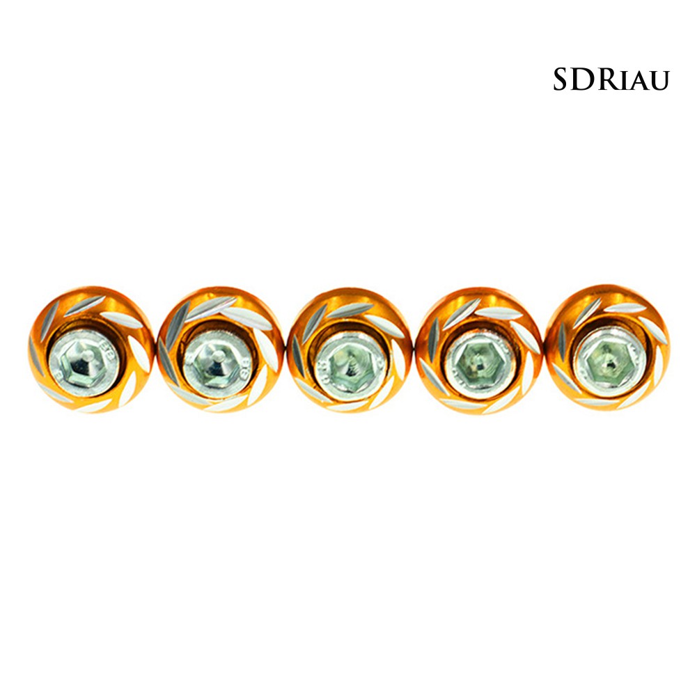 Bộ 5 Ốc Vít Hợp Kim Nhôm 6mm Cho Xe Mô Tô