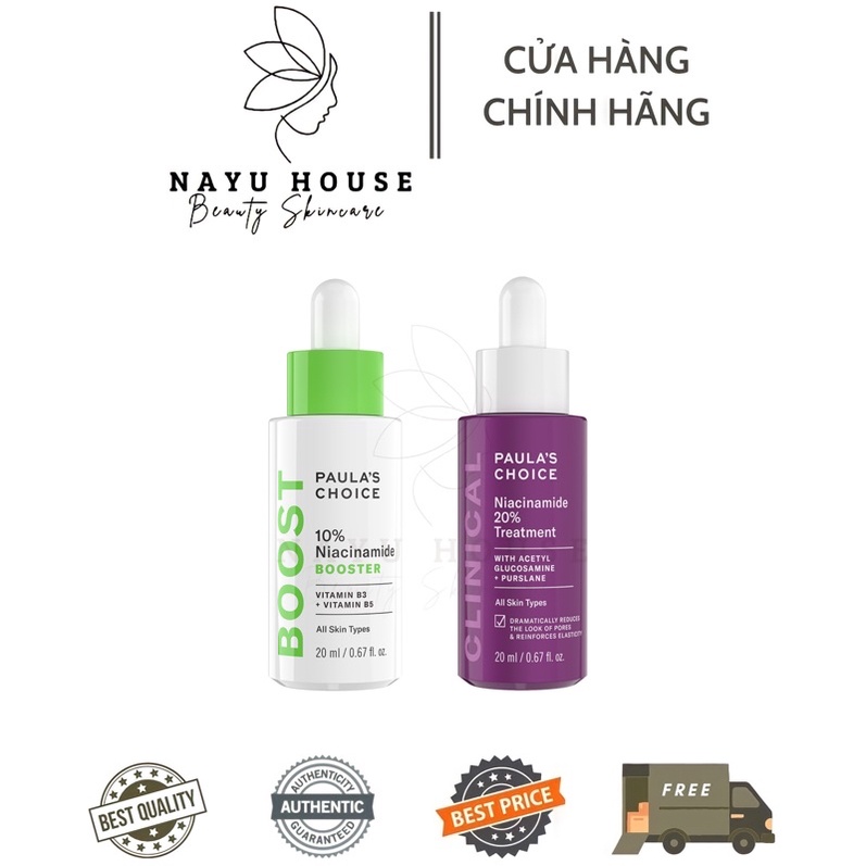 TINH CHẤT THU NHỎ LỖ CHÂN LÔNG NIACINAMIDE 10% VÀ NIACINAMIDE 20% TREATMENT