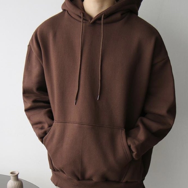 Áo hoodie trơn nam nữ unisex form rộng Hàn Quốc, áo nỉ cotton dày ấm áo hoodie sweater Ryan