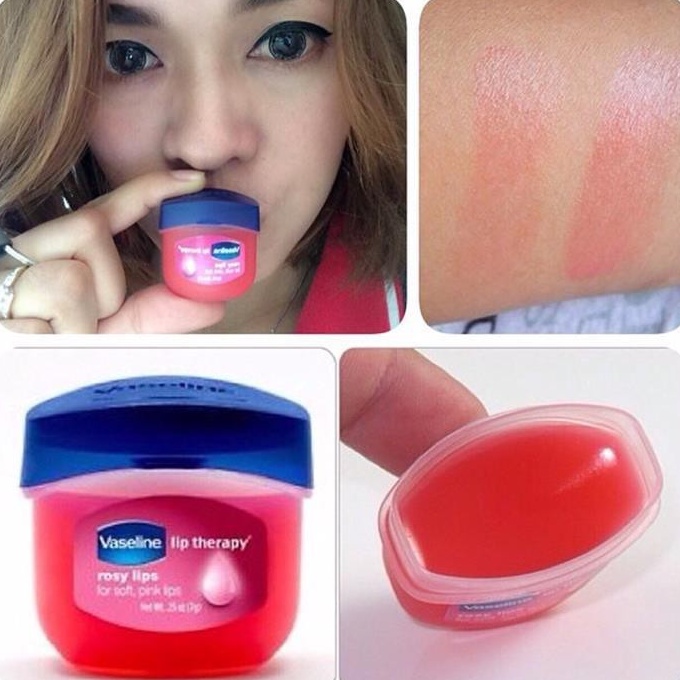 Son dưỡng Vaseline hồng xinh Lip Therapy Rosy Lips 7g (dưỡng môi có màu)