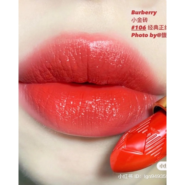 Son Burberry Kisses Matte 106 The Red - Đỏ Tươi Phiên Bản Mới Nhất 2022