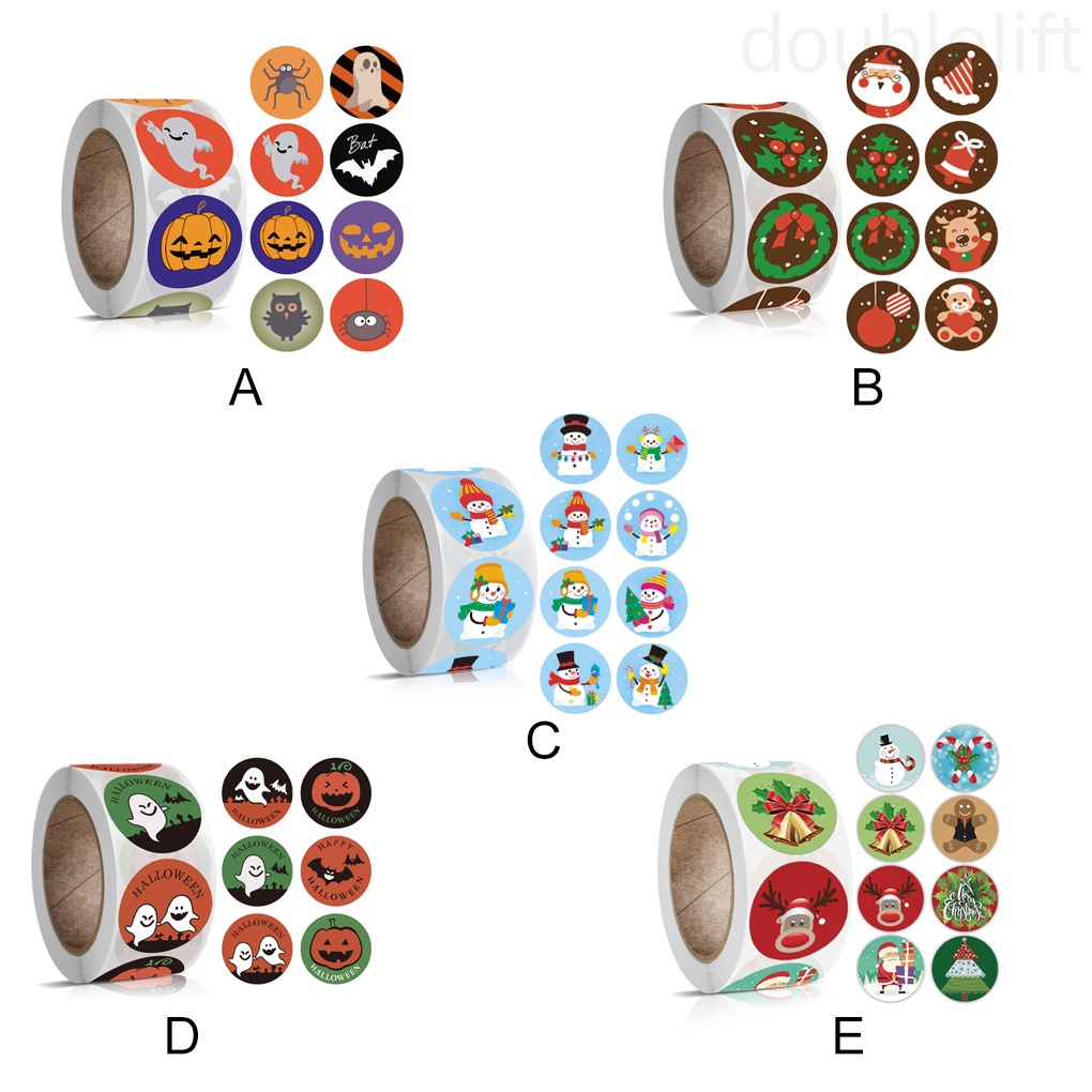 Nhãn dán trang trí album ảnh chủ đề giáng sinh tự dính