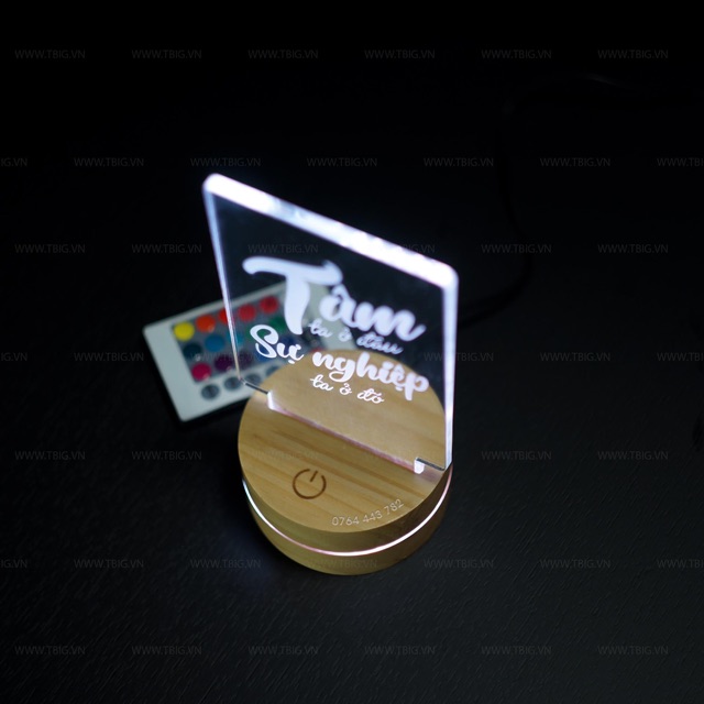 13 Mẫu Tranh Động Lực Để Bàn đèn Led 3D có Remote điều khiển LEVU