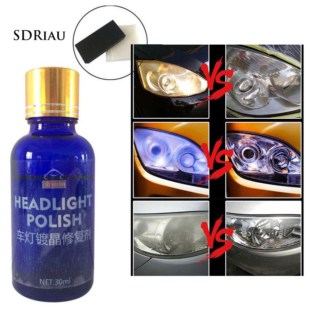 Dung dịch làm sạch kính đèn chiếu xe hơi 30ML tiện dụng