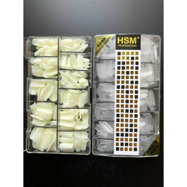 Móng úp HSM vuông, thang, bầu, nhọn,gói 500 móng