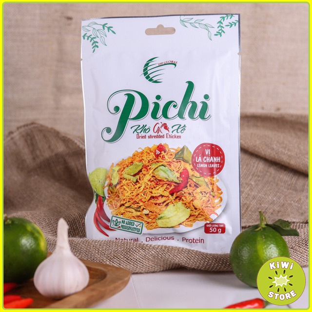 Gà khô lá chanh xé sợi cay nhẹ đóng túi đồ ăn vặt Kiwi Store | BigBuy360 - bigbuy360.vn