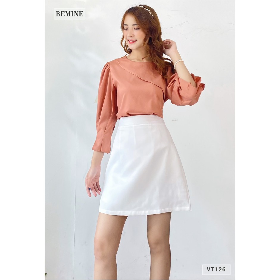 Chân váy chữ A form ngắn BEMINE VT126TRANG | BigBuy360 - bigbuy360.vn