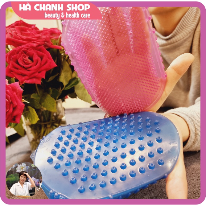 Lược Chải Massage Body Chải Thông Kinh Lạc Bàn Chải Tan Mỡ Bụng 2 Mặt Silicon Mềm Mại Dụng Cụ Massage Chăm Sóc Sức Khỏe