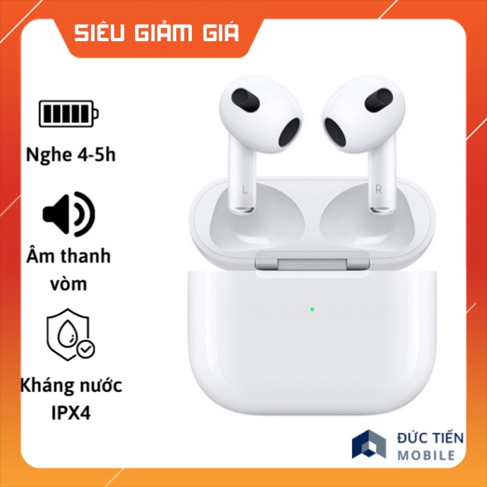 Tai nghe bluetooth TWS 3 âm thanh vòm ,cảm biến, đổi tên sạc không dây (New version)