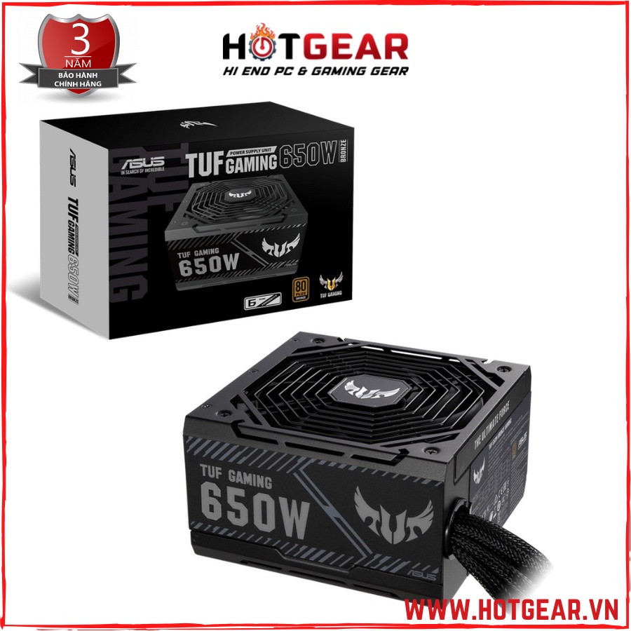 Nguồn ASUS TUF GAMING 650W 80 Plus Bronze (chính hãng)