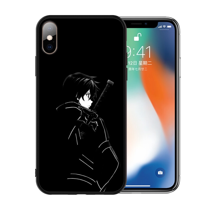 Ốp Lưng Tpu Họa Tiết Sword Art Online Thời Trang Cho Iphone Xs Max Xr X 5s 6s 7 8 Plus