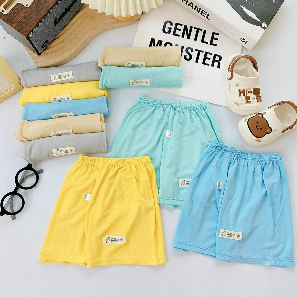 Combo 10c quần đùi cho bé trai bé gái chất thun lạnh mềm mịn thấm hút mồ hôi