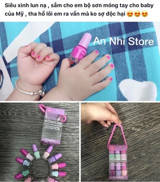 SƠN MÓNG TAY CHO BÉ - HÀNG UK