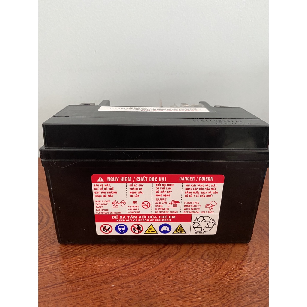 Bình ắc quy 12V Đồng Nai PTZ7A, 12V - 7Ah dùng cho Suzuki Amity, SYM Attila