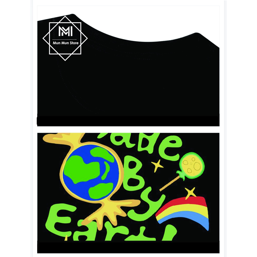 Áo Thun Unisex Form Rộng Tay Lỡ MunMunStore, Áo Phông Nam Nữ Oversize L04