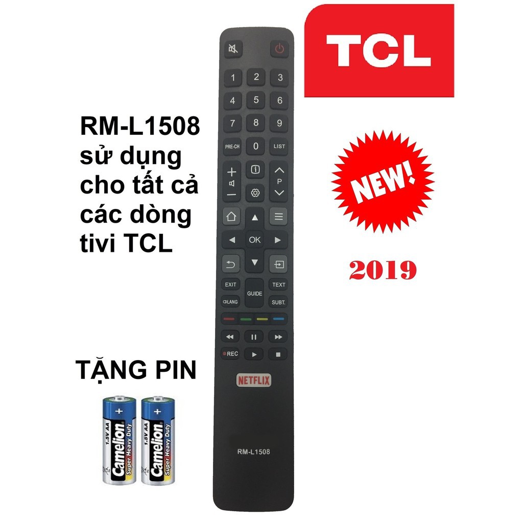 Điều khiển TV TCL SMART Có Micro Giọng nói Hàng chuẩn chính hãng - Sử dụng cho các Tv TCL đời mới nhất