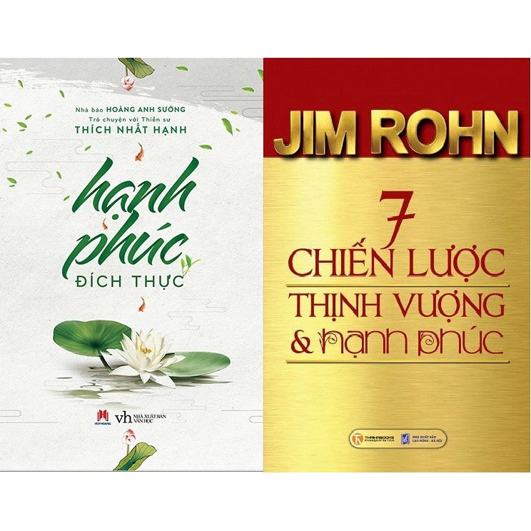 Sách xịn - Combo Hạnh Phúc Đích Thực + 7 Chiến Lược Thịnh Vượng Và Hạnh Phúc - Nhiều Tác Giả