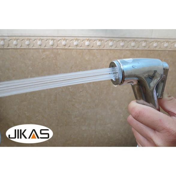 Vòi xịt vệ sinh cao cấp, kèm dây dẫn và đế cài JIKAS JK-9020