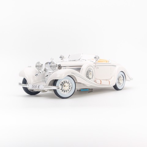 MÔ HÌNH XE MERCEDES-BENZ 500K TYP SPECIAL ROADSTER WHITE 1:18 MAISTO- MH 36055