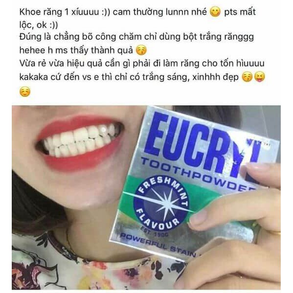 Bột Tẩy Trắng Răng Eucryl Powerful Stain Removal Toothpowder 50g