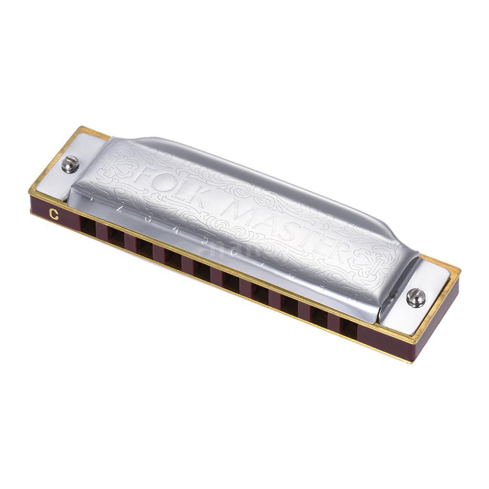 Đàn Harmonica Suzuki 1072-C 10 lỗ 20 tông C chuẩn cho người mới bắt đầu kèm hộp đựng
