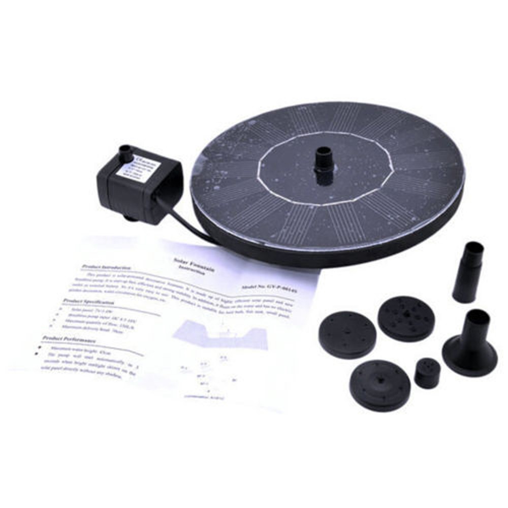 Bộ máy bơm nước bằng năng lượng mặt trời trang trí hồ cá