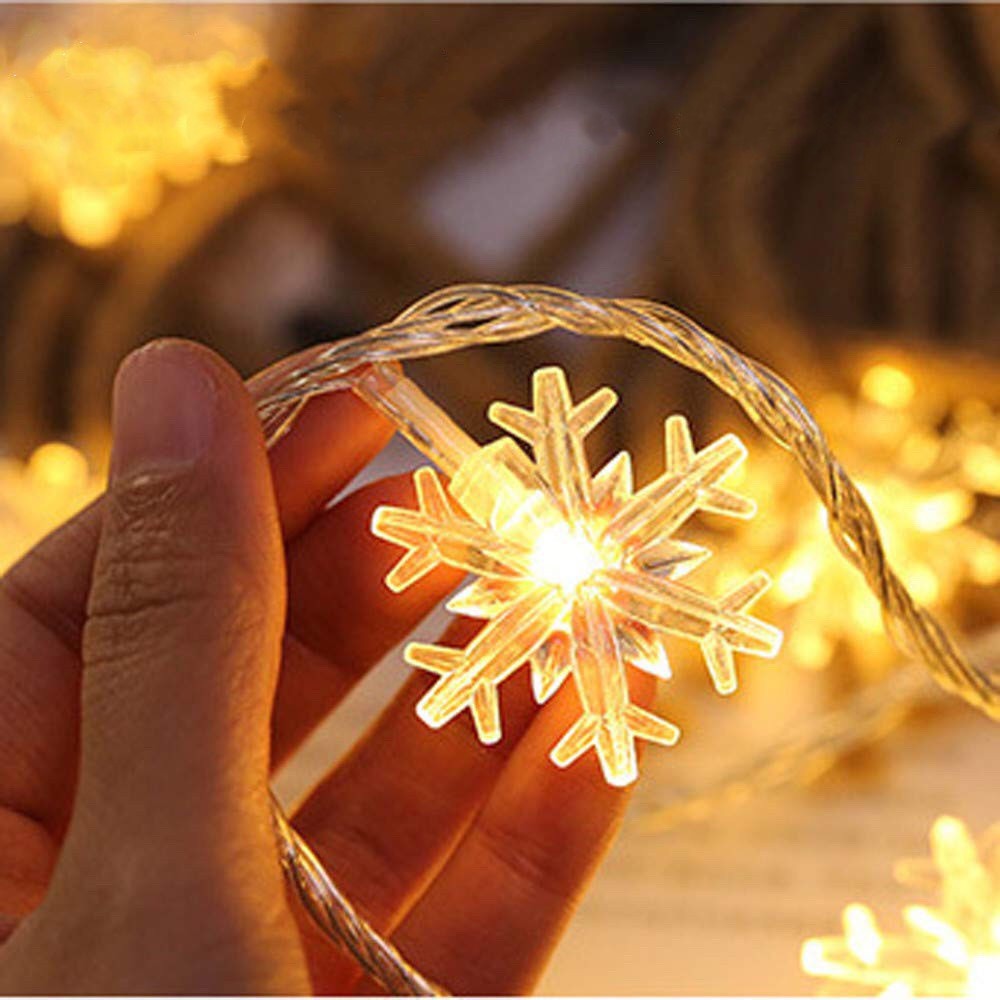 Đèn nháy led hoa tuyết nhiều màu có sẵn