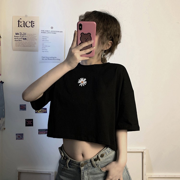 ÁO CROPTOP ULZZANG FREESIZE FORM RỘNG