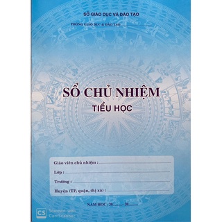 Sổ Chủ Nhiệm Tiểu Học